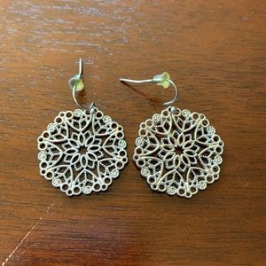 Silver dangle earrings